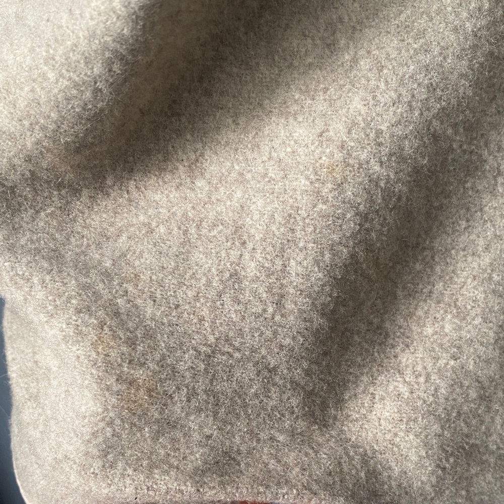 Classic Beige Women's Pea Coat - Picture 6 of 7